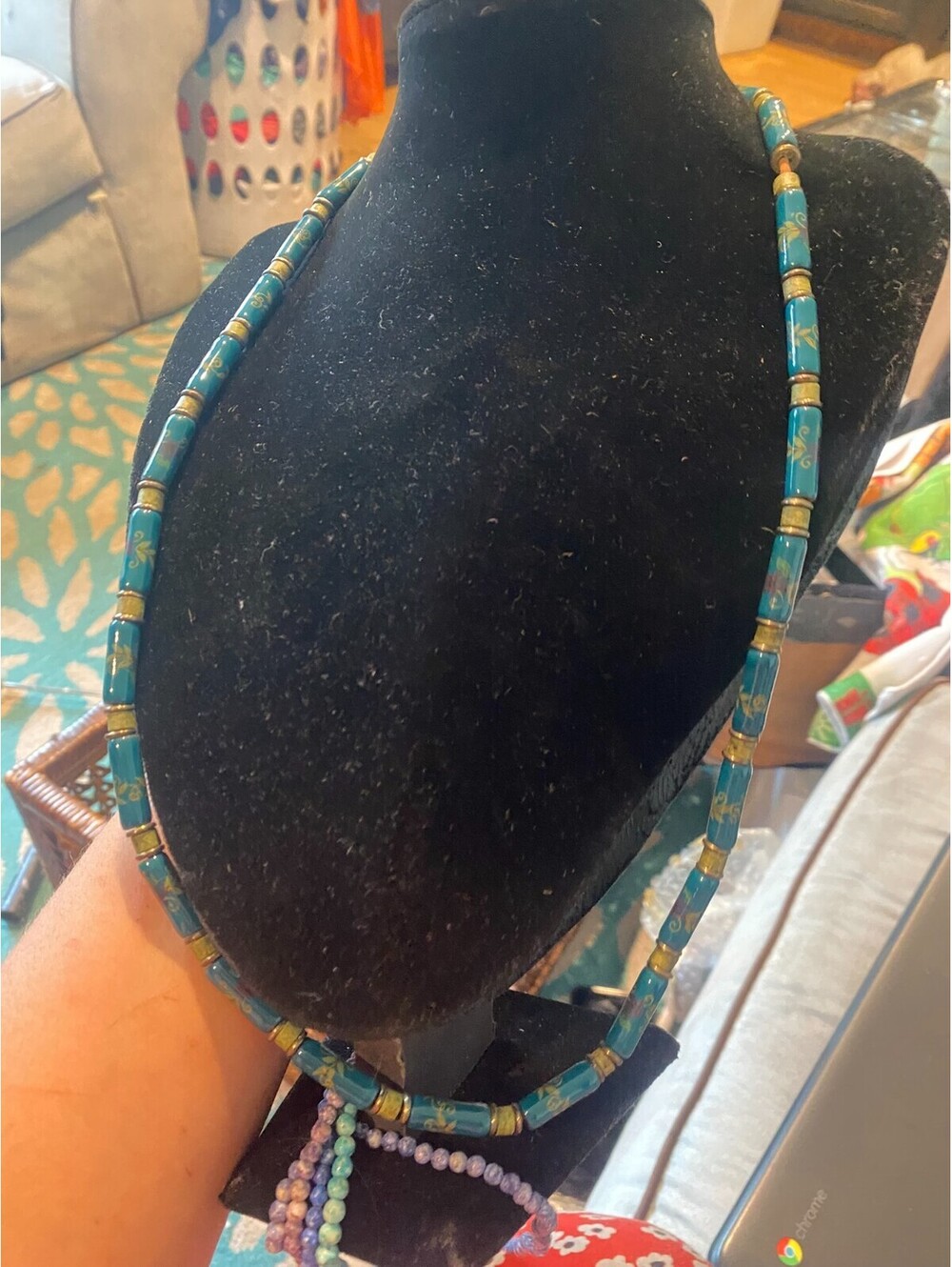 vintage boho statement necklace